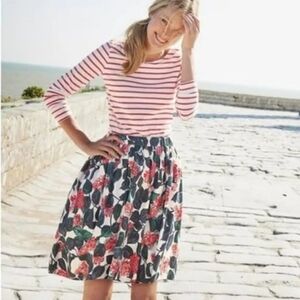 Boden Florence Circle Hydrangea Lilac Mini Skirt